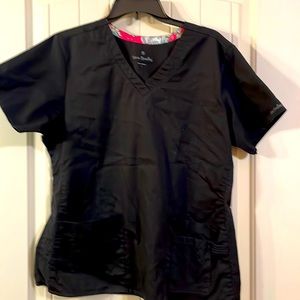 Vera Bradley - L - Black - Scrub Top